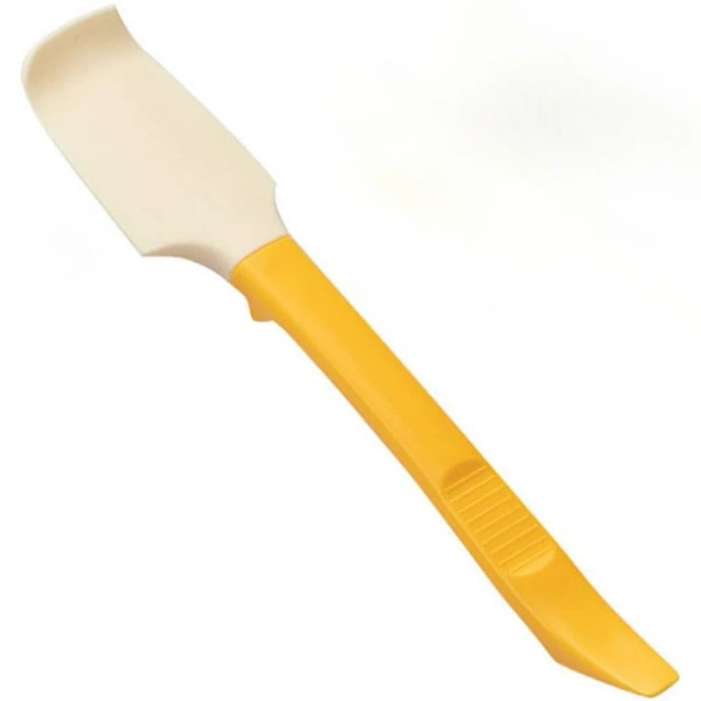 Silicone Jam Spatula with Can Opener End | Multi-Purpose Jar Spreader and Scraper close-up view