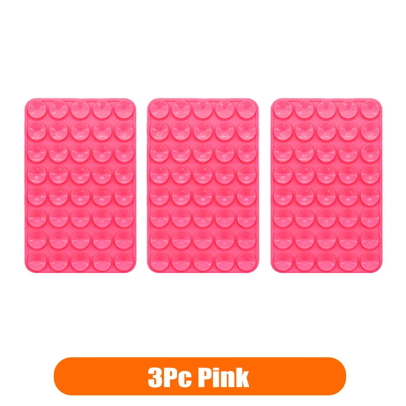 Silicone Suction Cup Phone Holder Multi-Functional Anti-slip Mobile Fixture Pad Double Sided Detachable For iPhone Huawei Tablet