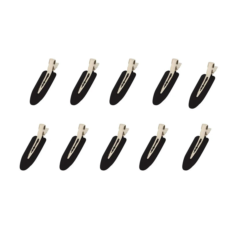10pcs/set No Crease Basic Hair Clips For Women Girls Hair Styling Makeup No Bend Hair alternate view