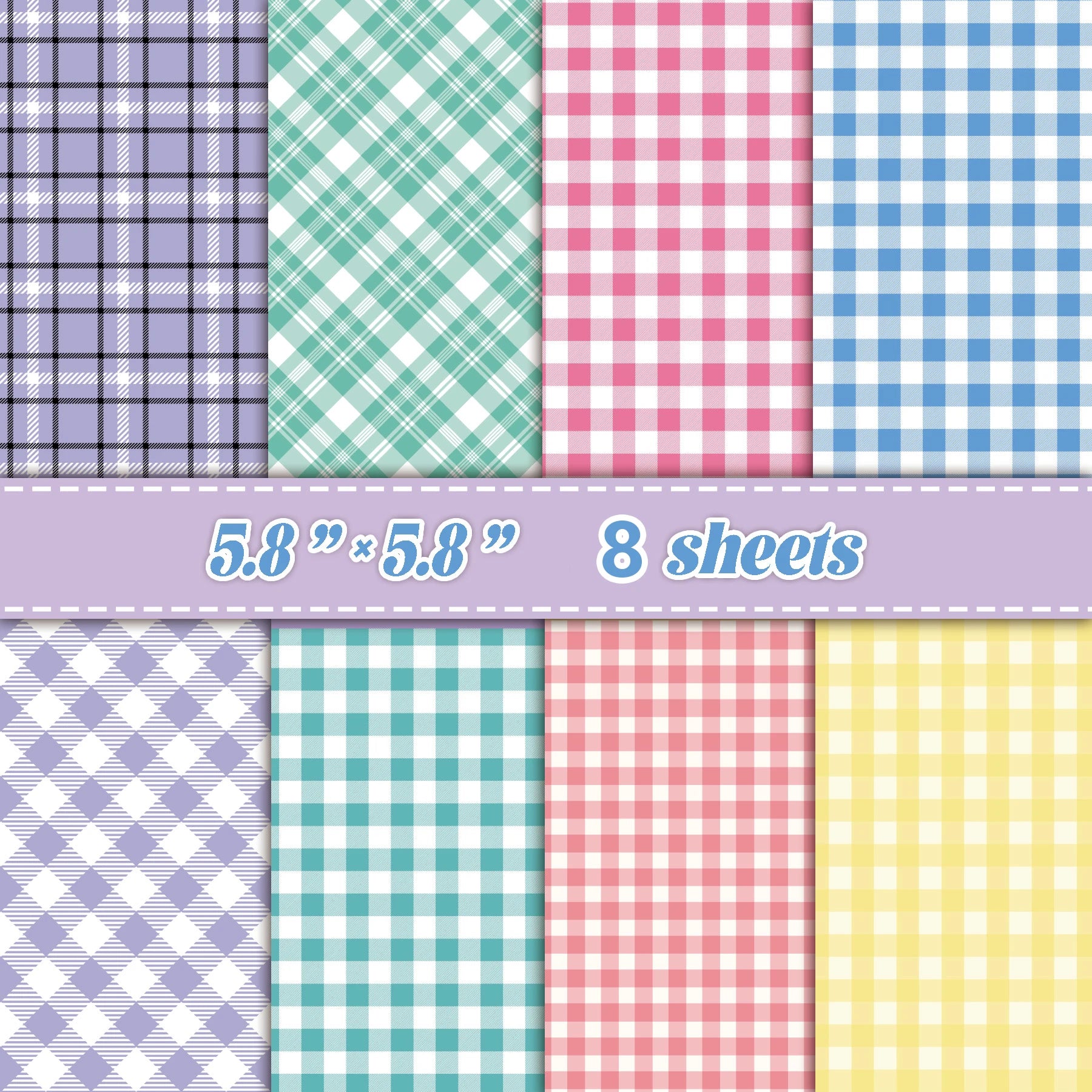 Retro Grid Collage Paper Sheets | DIY Scrapbooking & Junk Journal Material