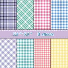 Retro Grid Collage Paper Sheets | DIY Scrapbooking & Junk Journal Material