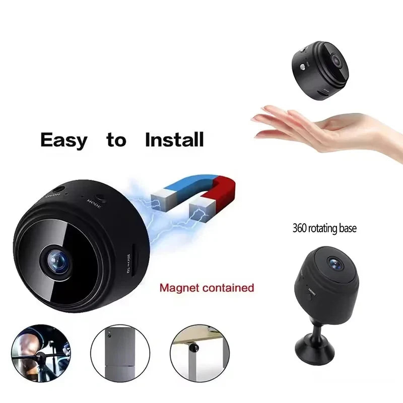 A9 WiFi Security Camera | 1080P Night Vision Smart Home Indoor Outdoor Camera lifestyle view