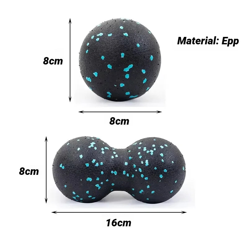Yoga Peanut Massage Ball Set | Muscle Relaxation & Fascia Release Kit lifestyle view