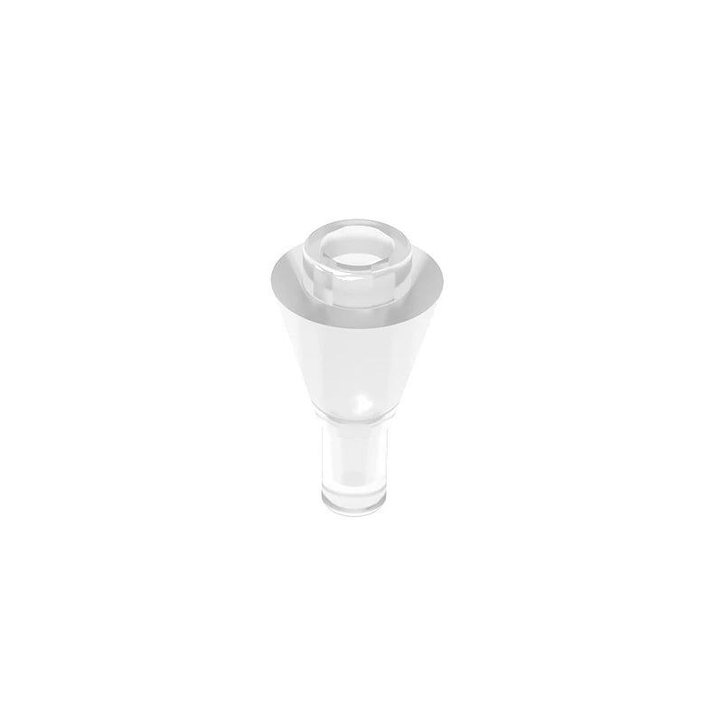 Gobricks GDS-1138 Cone 1 x 1 Inverted with Bar | Building Block for DIY Creations additional angle