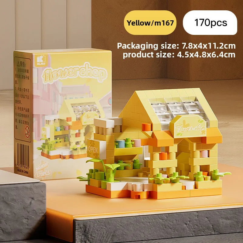 Christmas Micro Building Block Set | Santa and Reindeer Puzzle Toy alternate view