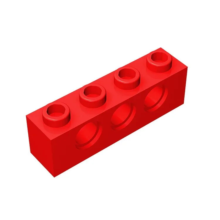 Gobricks GDS-625 Technical Brick 1x4 3-Hole | Compatible with Lego 3701 detail view