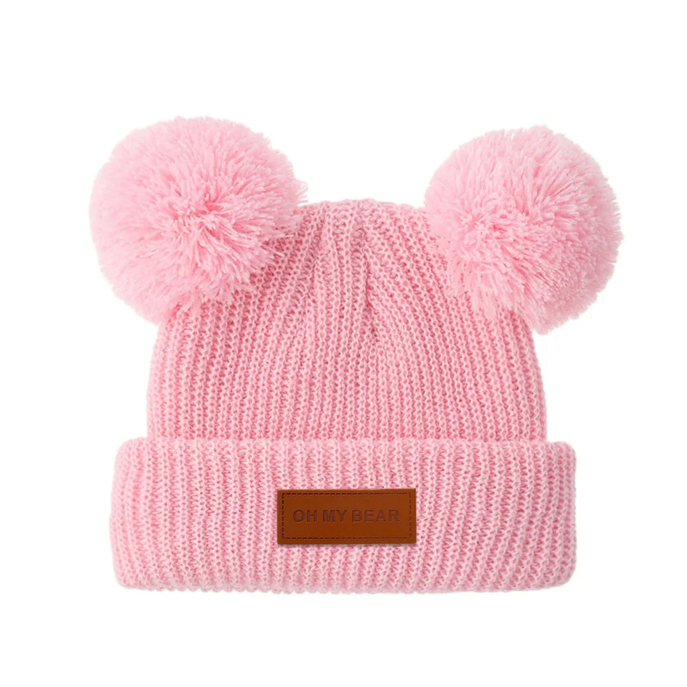 Solid Knit Baby Beanie | Unisex Infant Hat for Fall and Winter additional angle