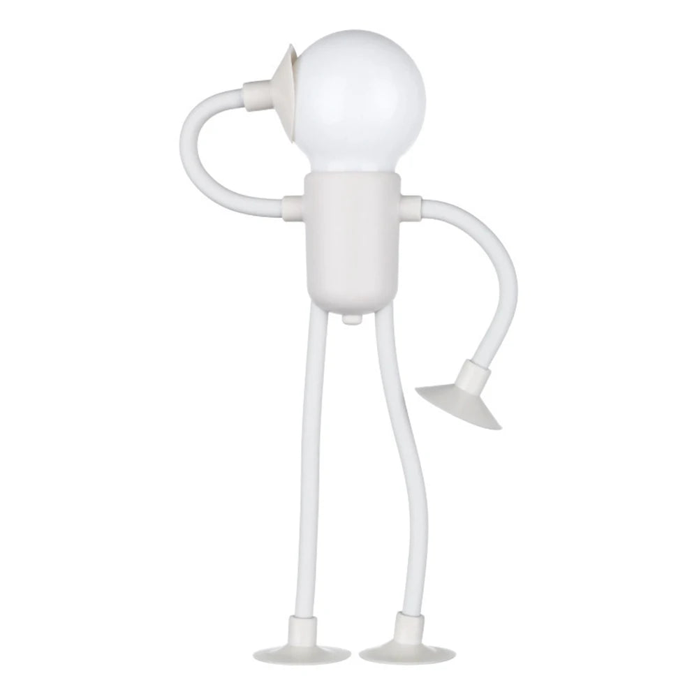 Cartoon Sportsman Night Light | Bendable Suction Cup Desk Lamp close-up view