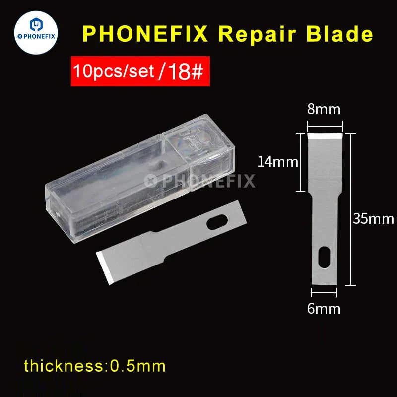 10pcs Precision Scalpel Knife Blades Set | Non-Slip Metal Engraving Craft Knives for Pho detail view