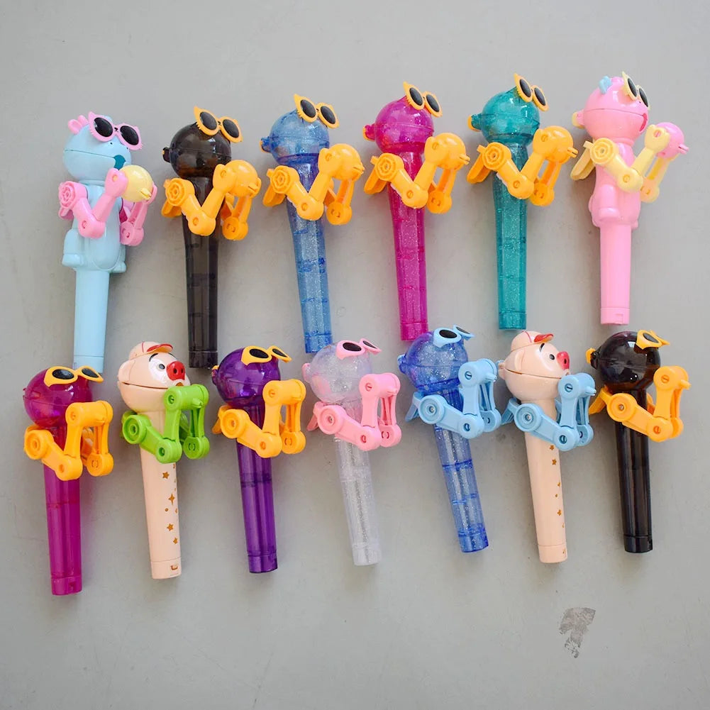 Creative Lollipop Robot Holder Hot Candy Dustproof Toys Cool Personality Decompress additional angle