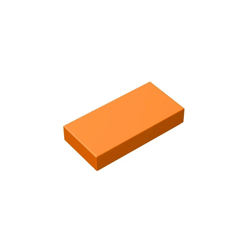 Gobricks GDS-566 Tile 1 x 2 with Groove | Compatible Building Block close-up view