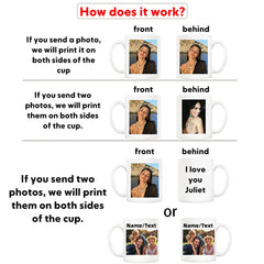 Customizable Photo Mug | Personalized Gift for Valentine's Day detail view