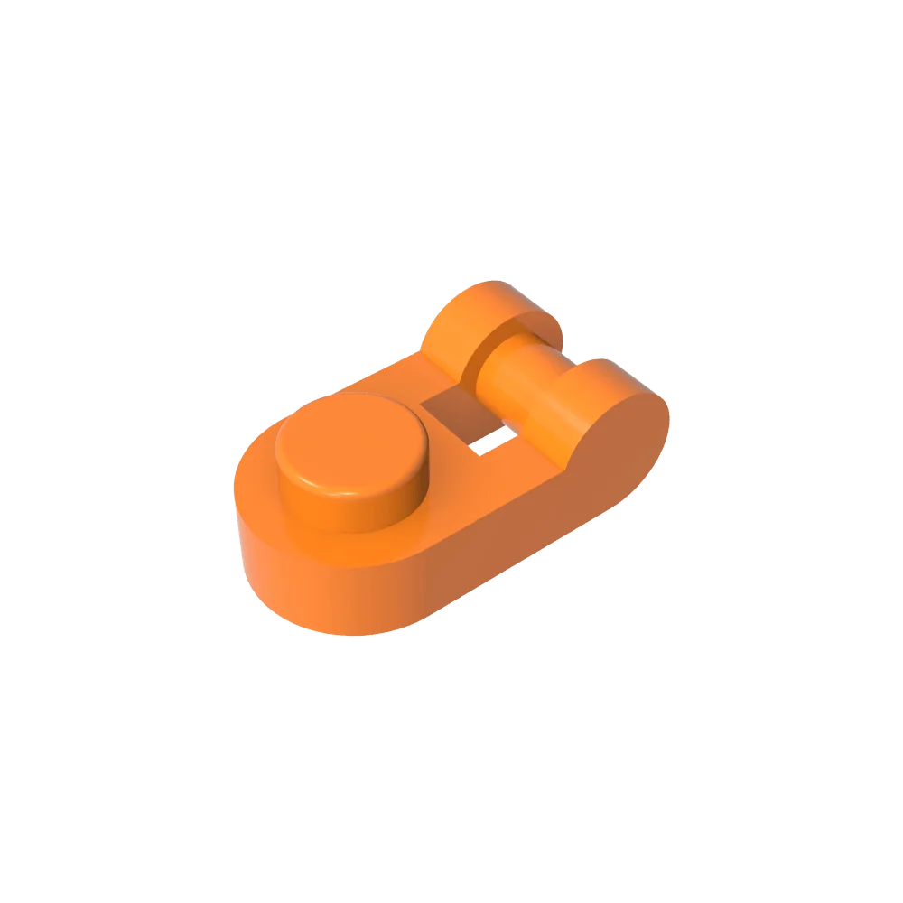 Gobricks GDS-1290 Plate Special 1 x 1 Rounded with Handle | Compatible Building Block close-up view