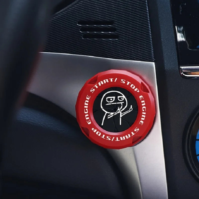 Car Ignition Switch Cover Rotating Start Button Ring