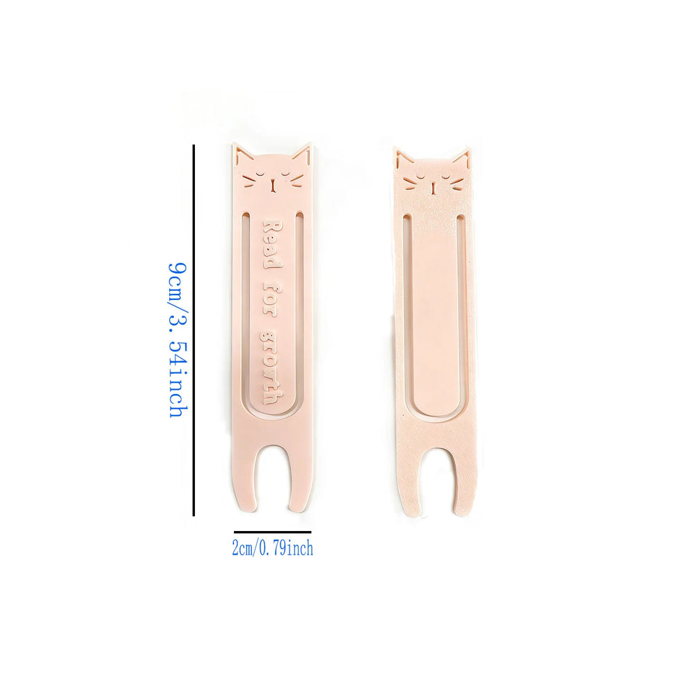 "Read for Growth" Reading Bookmarks, Creative Cat-Themed Labels, Reading Gifts for additional angle