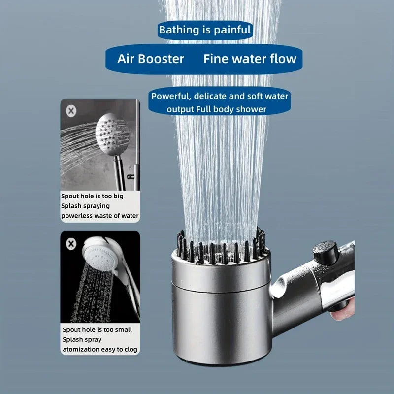 4 Modes Shower Head High Pressure Showerhead One-Key Stop Water Massage Shower Head With detail view