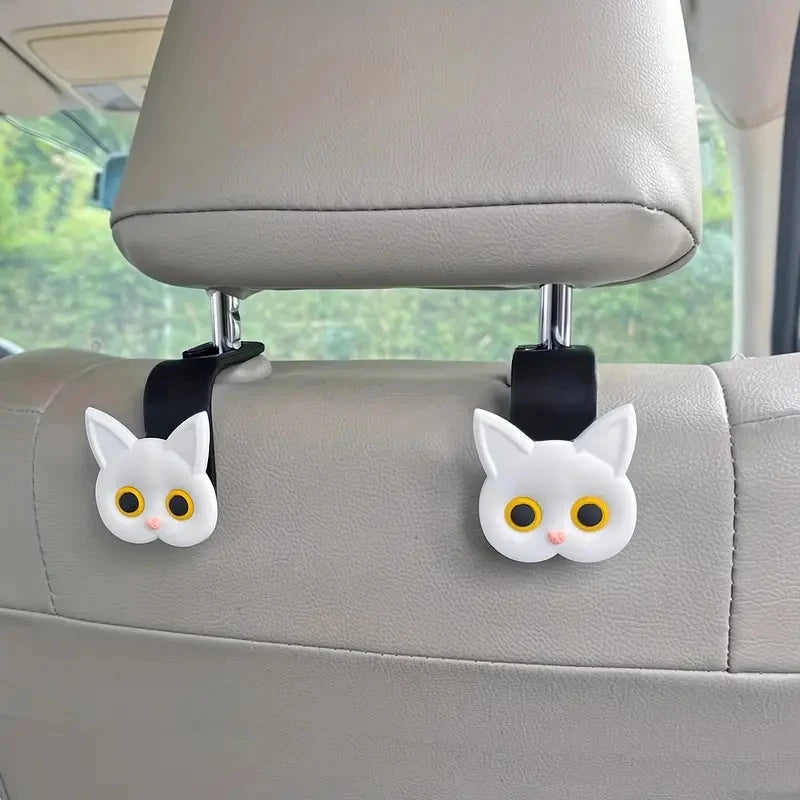 Cat Car Seat Headrest Hooks 2pcs alternate view