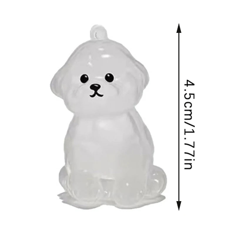 Clear Pet Hair Memorial Keepsake Capsule Dog Fur Container DIY Pendant Keychain Dec additional angle