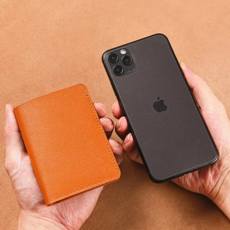 Classic PU Leather Small Wallet | Slim Credit Card and Coin Purse for Men and Women additional angle