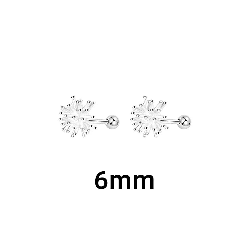 S925 Silver Dandelion Drop Earrings | Women's Trendy Chain Tassel Jewelry lifestyle view