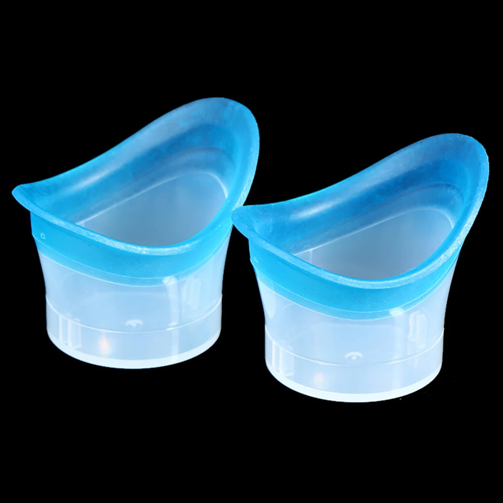 2pcs Silicone Eyewash Cup | Soft Reusable Eye Bath Cup for All Ages detail view