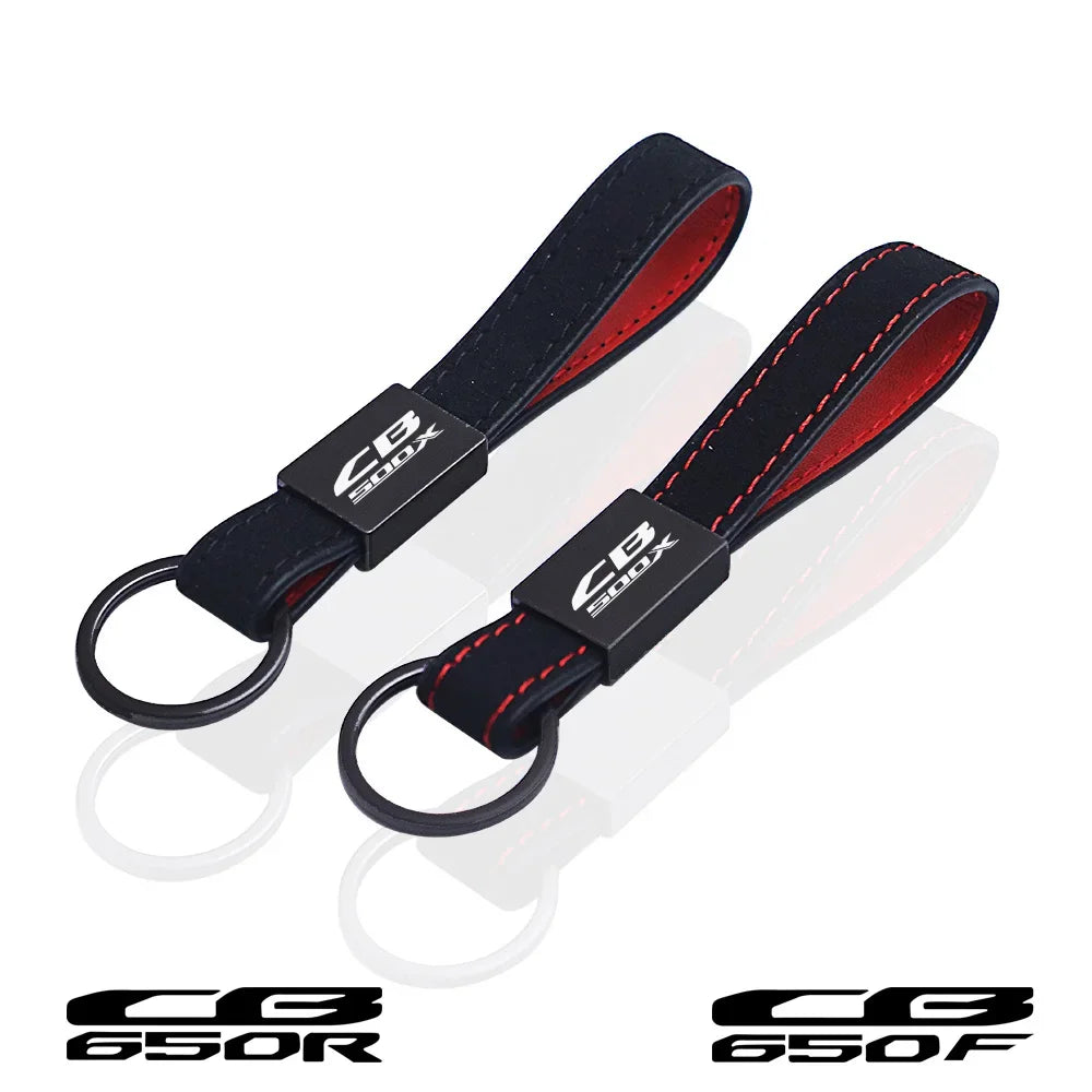 Motorcycle Leather Keychain for Honda CB500F CB500X CB650F CB650R CB750 CB1000R CB1100F CB1300 | Cus