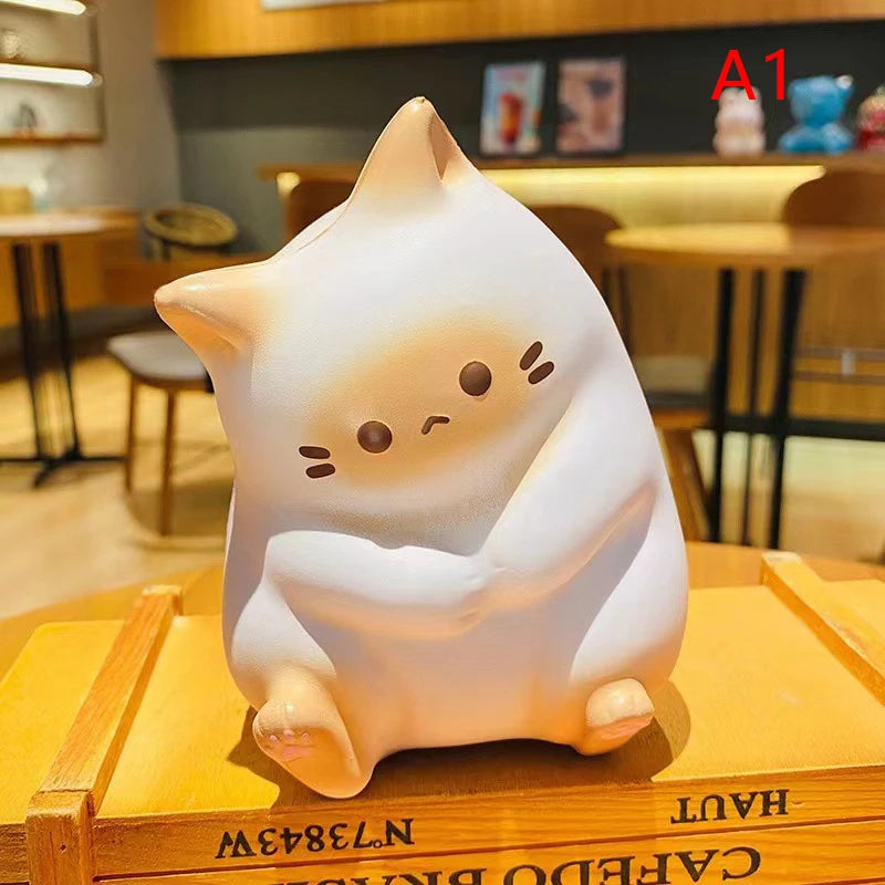 Cat Stress Relief Squishy Toy | Slow Rising PU Squeeze Antistress Ball close-up view