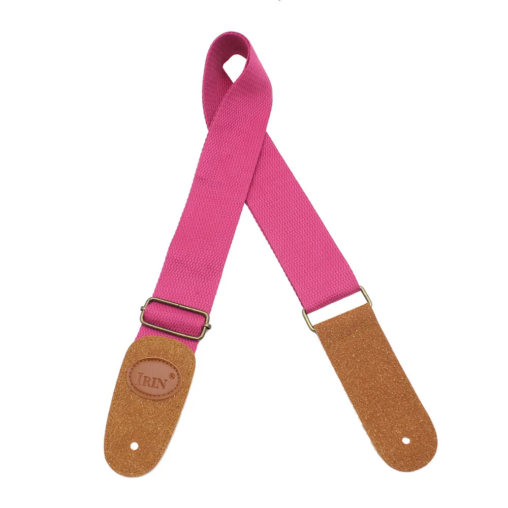 Guitar Strap Multi-Color Guitar Belts Adjustable Pure Cotton Guitar Straps for Bass Ac close-up view