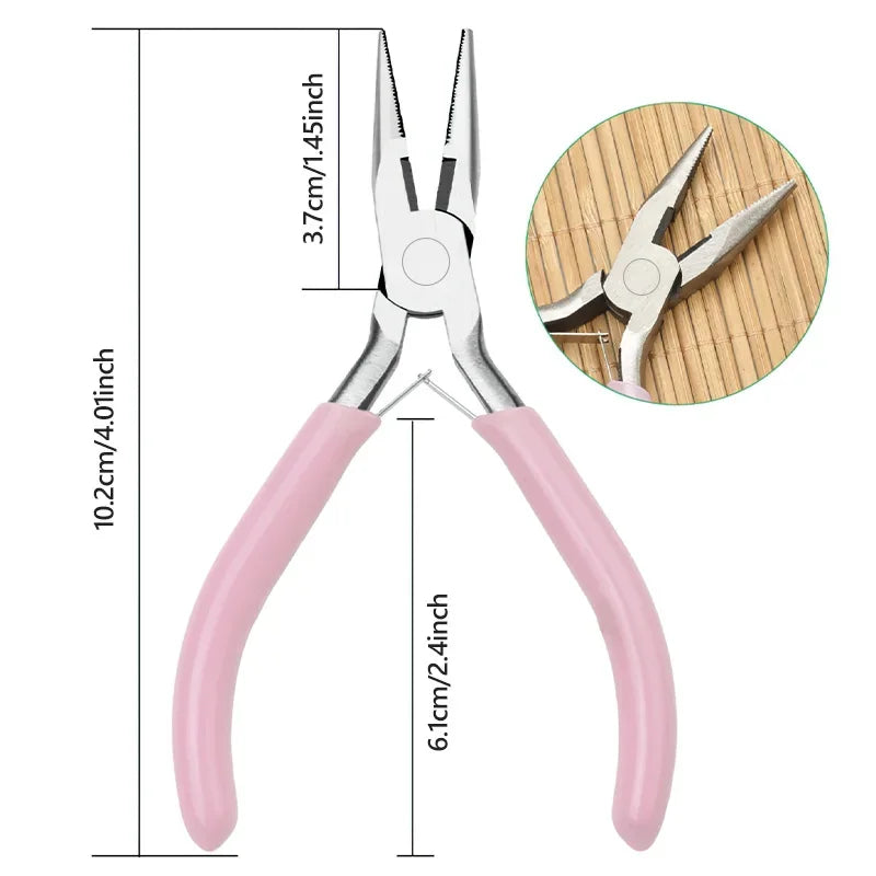 8 Style Jewelry Pliers Tools & Equipment Kit | DIY Jewelry Making Tool Set close-up view