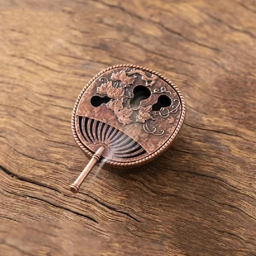 Mini Teapot Incense Burner | Vintage Sandalwood Holder for Living Room lifestyle view