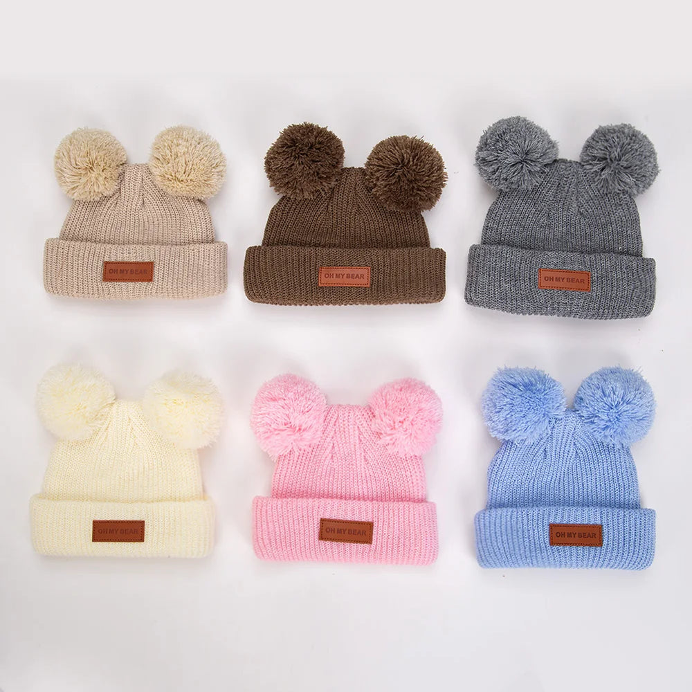 Solid Knit Baby Beanie | Unisex Infant Hat for Fall and Winter alternate view