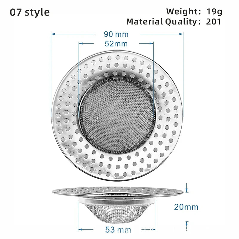 Kitchen Sink Strainer | Stainless Steel Mesh Drain Filter for Sink and Bathroom alternate view