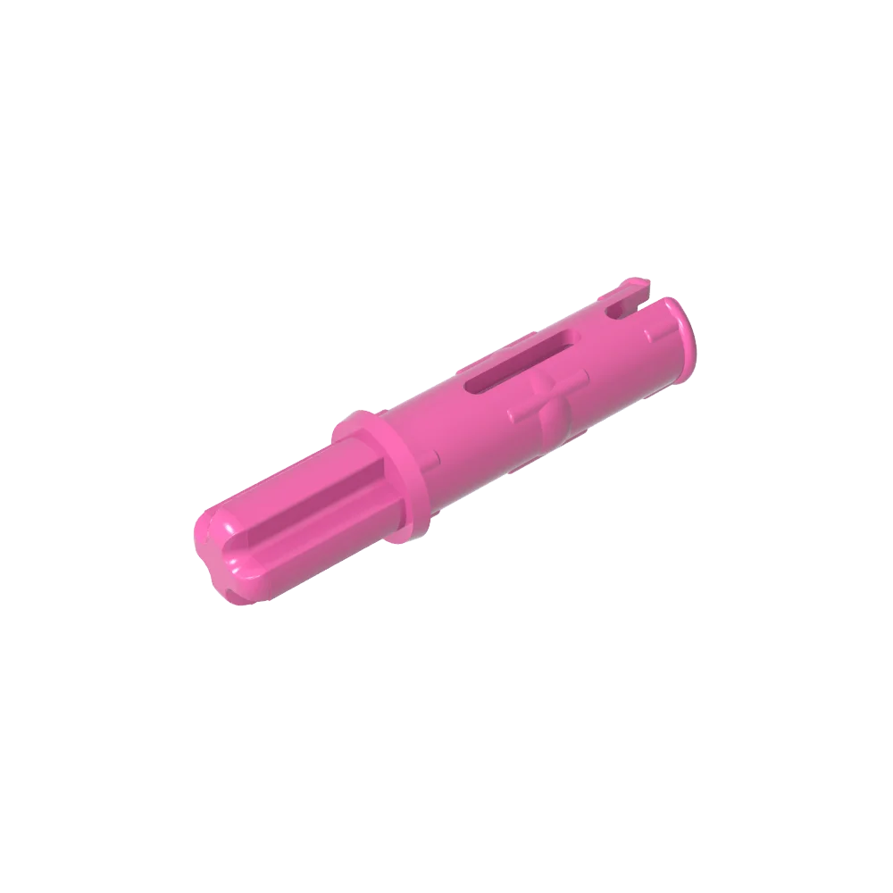 Gobricks GDS-929 Axle Pin 3L with Friction Ridges | Compatible Building Block for Techni detail view