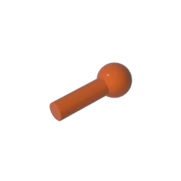 Gobricks Bar 1L with Tow Ball | Compatible Building Block Technical Parts close-up view