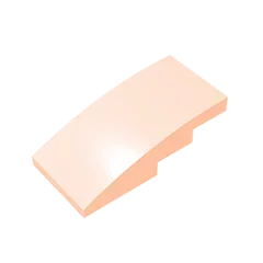 Slope, Curved 4 x 2 Building Block (Gobricks GDS-660) | Compatible with Lego 93606 additional angle