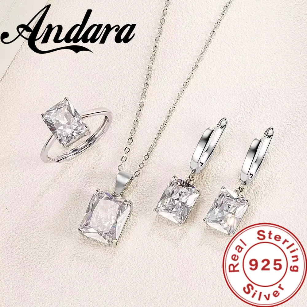 Romantic Birthday Valentine's Day Gift Luxury 925 Sterling Silver Colorful Jewelry additional angle