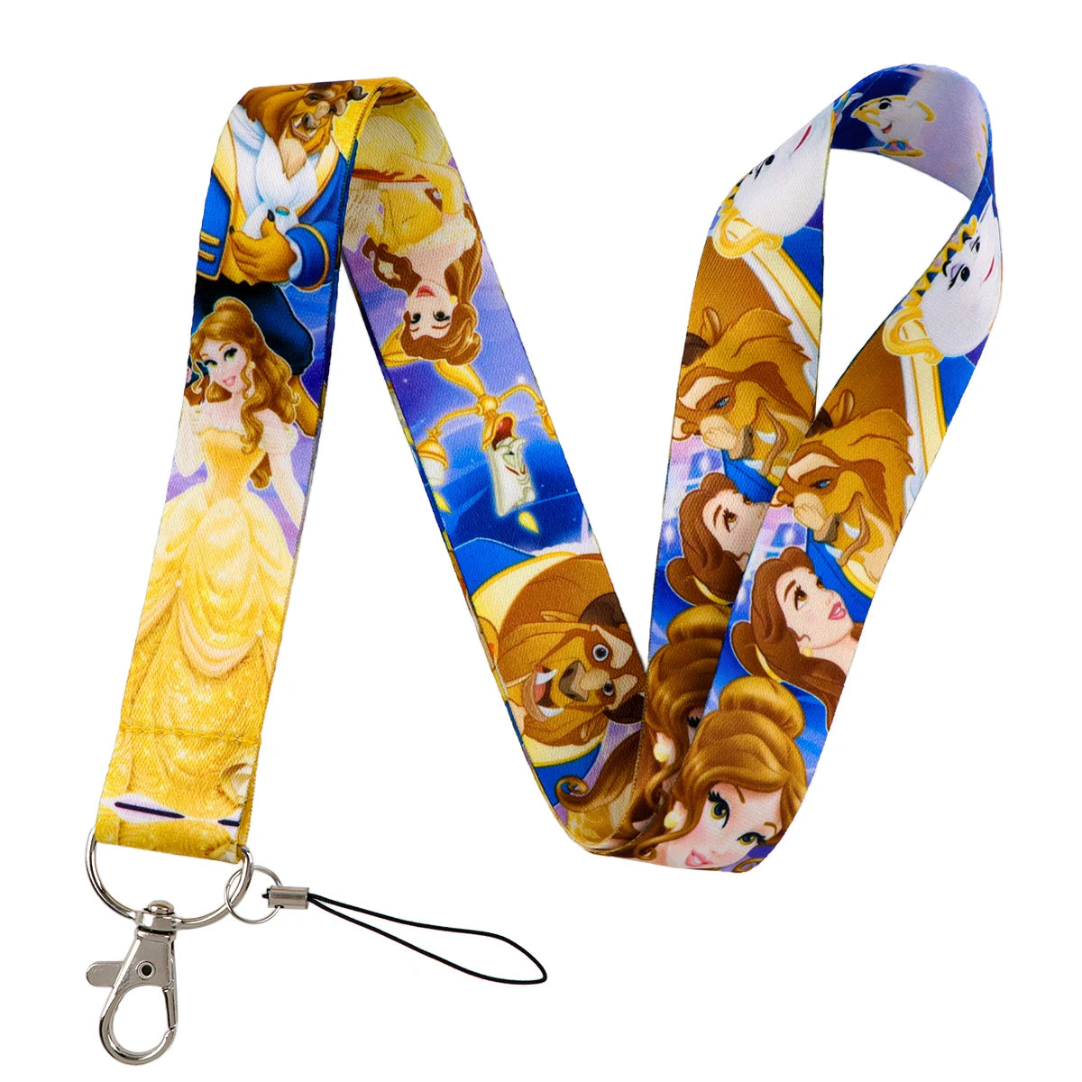 Cartoon Animal Keychain Lanyard | Anti-Lost Rope Strap for Keys close-up view