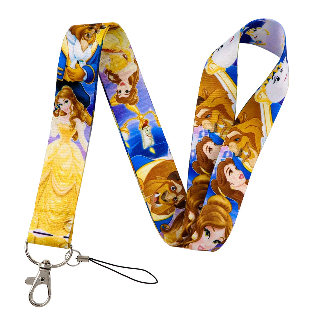 Cartoon Animal Keychain Lanyard | Anti-Lost Rope Strap for Keys close-up view