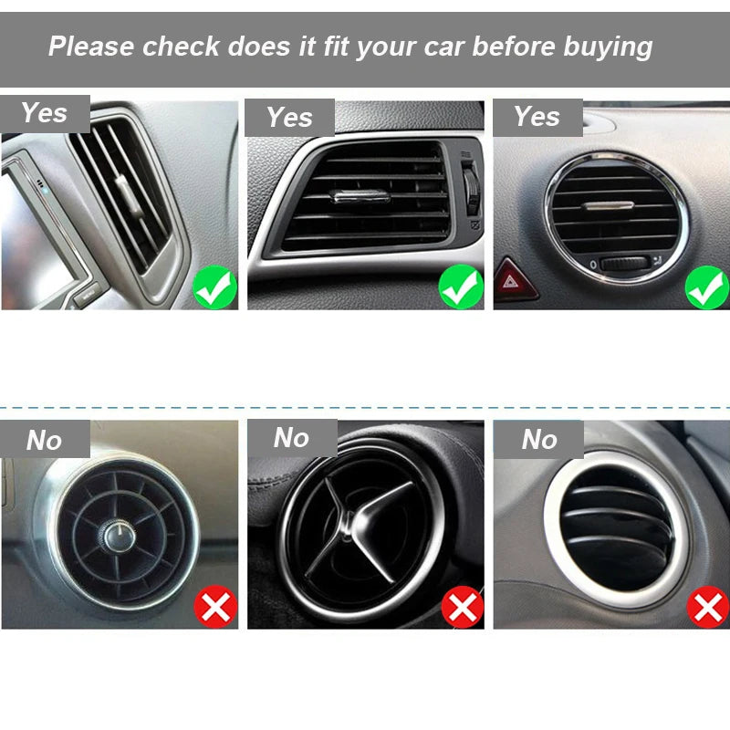 Car Air Conditioner Outlet Decorative Strip 10 Pcs U-Shaped