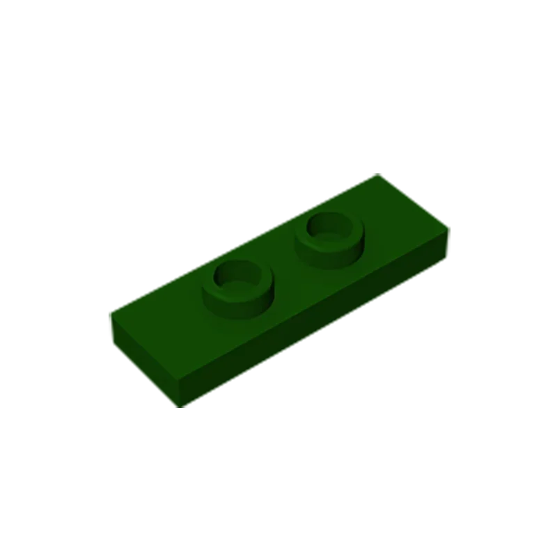 Gobricks GDS-1504 Platte, modifiziert 1 x 3 mit 2 Noppen (Doppelsprung) | Kompatibles Bausteinteil