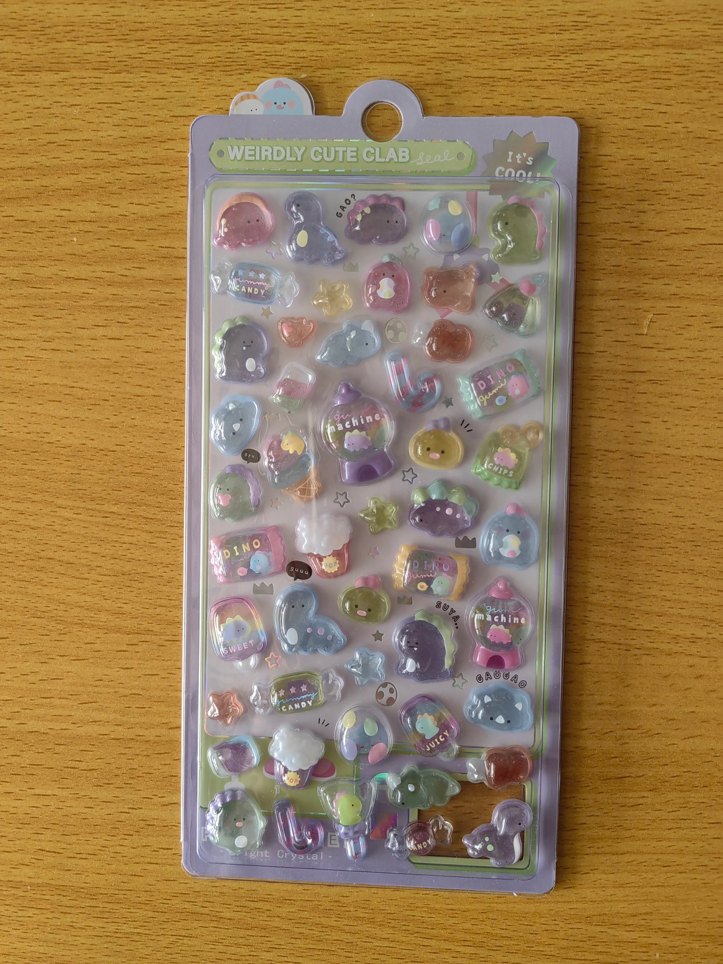 3D Food Stamping Seal Sticker | Japanese Anime Decorative Craft Stickers for Kids detail view