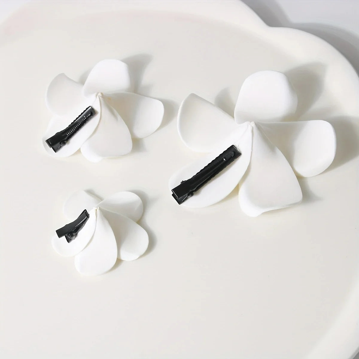 3pcs/10pcs Set Plumeria Hair Clip for Women Fashion Flower Duckbill Clip Cute Girls Side Clip Hair Accessories