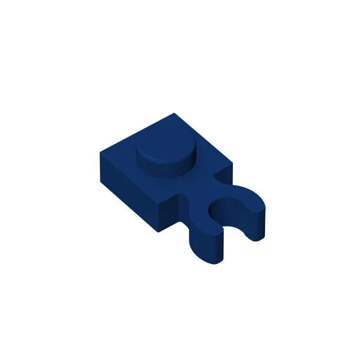 Gobrick GDS-814 PLATE 1X1 W. HOLDER | Building Block for DIY Creations close-up view