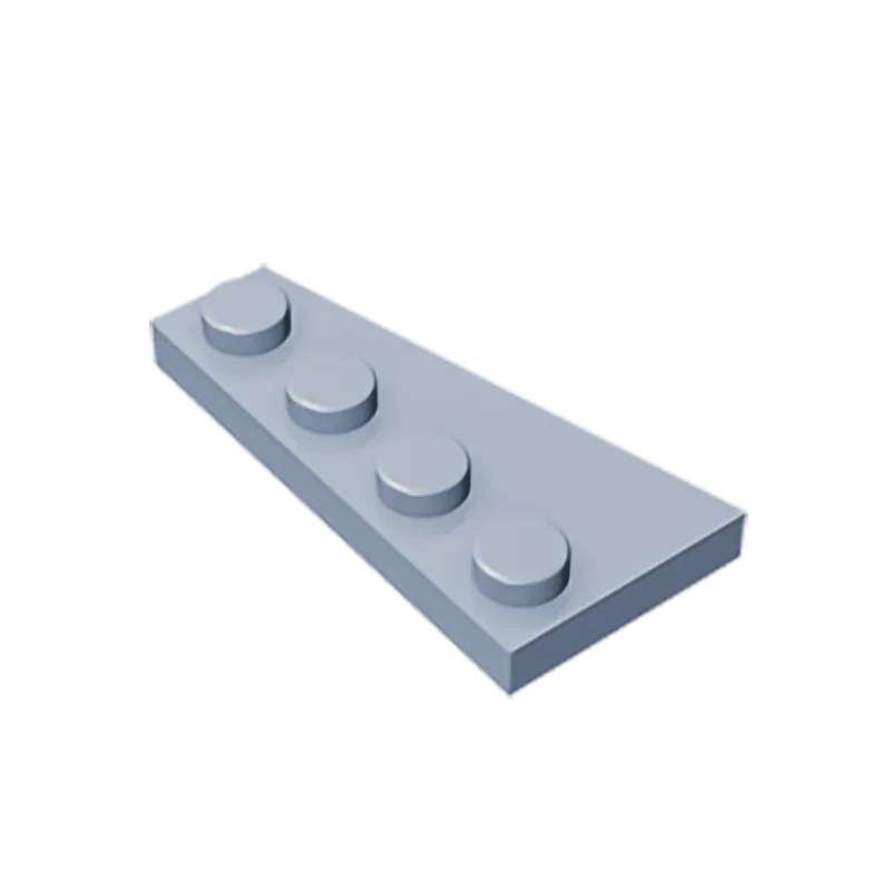 Gobricks GDS-549 Wedge Plate 4 x 2 Right | Building Block for Compatible DIY Sets detail view