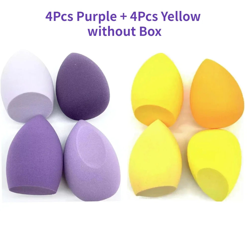 4/8pcs Makeup Sponge Blender Set | Soft Latex Foundation Blending Sponges lifestyle view