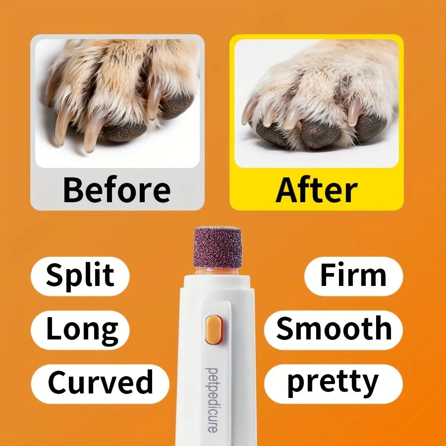 Electric Pet Nail Grinder Cat Claw Scissors Dog Nail Clippers Nail Trimmer Dog Supplie close-up view