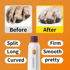 Electric Pet Nail Grinder Cat Claw Scissors Dog Nail Clippers Nail Trimmer Dog Supplie close-up view