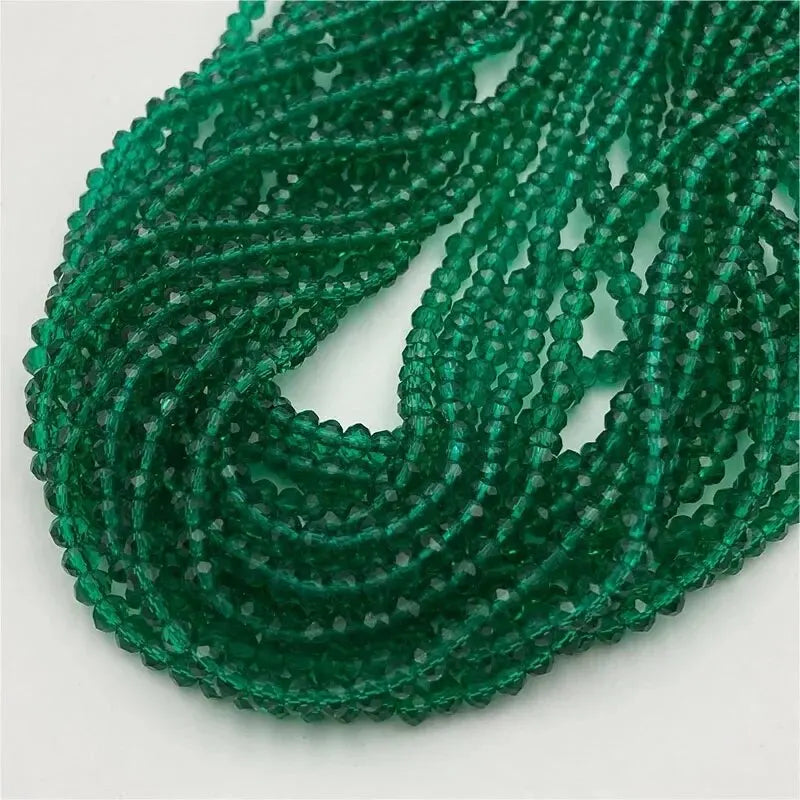 A 4mm Flat Bead Wheel Bead Loose Bead Crystal Glass Bead Bracelet Necklace Beaded Materi detail view