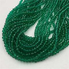A 4mm Flat Bead Wheel Bead Loose Bead Crystal Glass Bead Bracelet Necklace Beaded Materi detail view