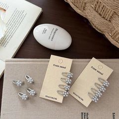 High Quality Small Pearl Flower Hair Clip for Front Bangs Korean Elegant   Side Clip Women Daily Office New Hair Clips for Women